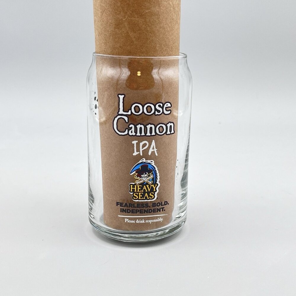 Loose Canon IPA Heavy Seas Beer Can Shaped 16oz Pint Beer Glass